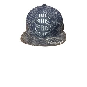 Money Hat unipro size Medium men’s embroidered black white